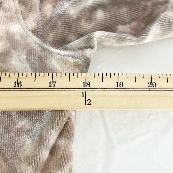 NWOT Susan Graver Weekend Velour Ribbed Hoodie Brown - Size XS - Picture 7 of 7